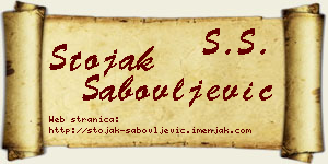 Stojak Sabovljević vizit kartica